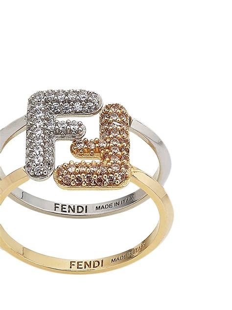 fendi ring crystal|Fendi ring design.